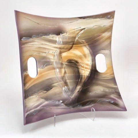 Square Platter in "Wave"
